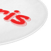 "#Paris" Cute Design. Bestel nu Snijplank (Hoek)