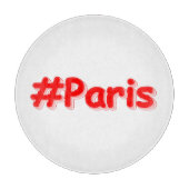 "#Paris" Cute Design. Bestel nu Snijplank (Voorkant)