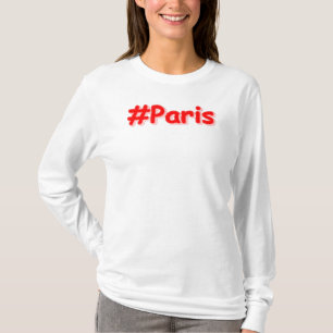 "#Paris" Cute Design. Bestel nu T-shirt