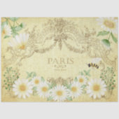 Paris Daisies bee Yellow Decoupage Crafting Tissuepapier (Voorkant)