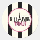 Paris Dank u Sticker (Voorkant)