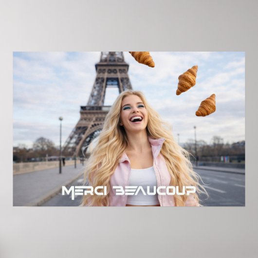 PARIS - DANK U WEL POSTER (Voorkant)