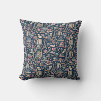 Paris Dark Icons Chic Design Kussen