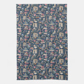 Paris Dark Icons Chic Design Theedoek (Verticaal)