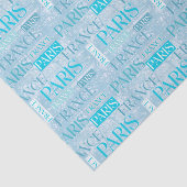 Paris Decoupage Blauw Tissuepapier (Detail)