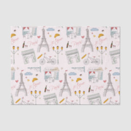 Paris Decoupage Papier, Eiffeltoren Tissuepapier