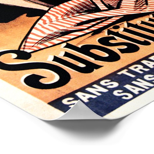 Paris Delprade Mystere. 1889 bioscoop Poster (Hoek)