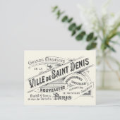  Paris Deptartwinkel Ad Briefkaart (Staand voorkant)
