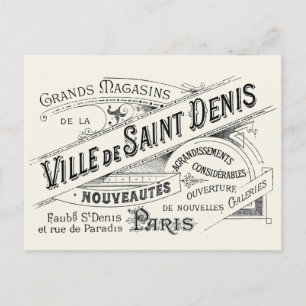 Paris Deptartwinkel Ad Briefkaart