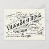  Paris Deptartwinkel Ad Briefkaart (Voorkant)