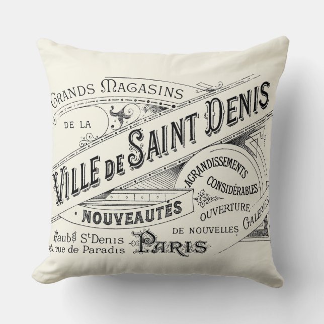  Paris Deptartwinkel Ad Kussen (Voorkant)