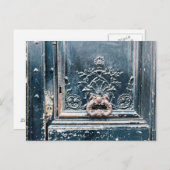 Paris Deur Knocker Foto Briefkaart (Voorkant / Achterkant)