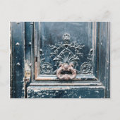 Paris Deur Knocker Foto Briefkaart (Voorkant)