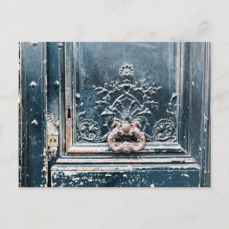 Paris Deur Knocker Foto Briefkaart