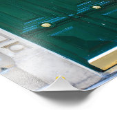 Paris Deurk Green Number 30 - Foto Afdruk (Hoek)