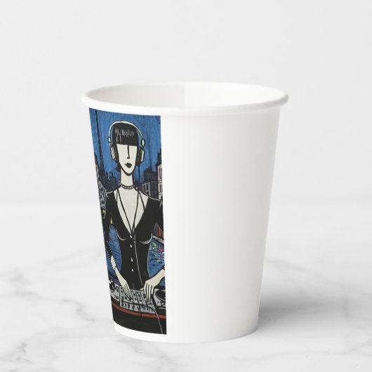 Paris DJ Art Collection(クラブカルチャー × パリ アートシリーズ) Papieren Bekers (Links)