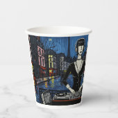 Paris DJ Art Collection(クラブカルチャー × パリ アートシリーズ) Papieren Bekers (Voorkant)