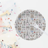 Paris Doodles Papieren Bordje