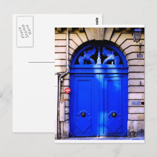Paris Doorway Briefkaart (Voorkant / Achterkant)