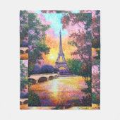 "Paris Dream" Fleece Deken (Voorkant)