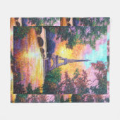 "Paris Dream" Fleece Deken (Voorkant (Horizontaal))