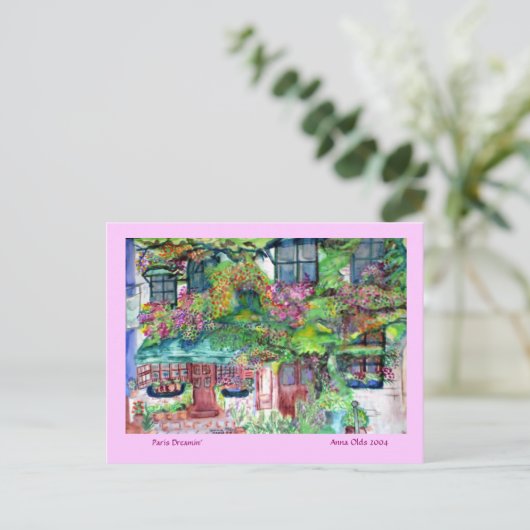 Paris Dreamin" - briefkaart (Staand voorkant)