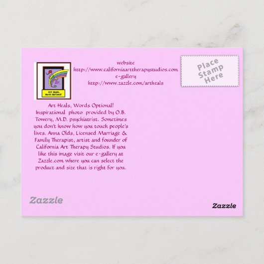 Paris Dreamin" - briefkaart (Achterkant)