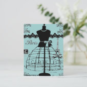 Paris Dress Stand,  stijl Briefkaart (Staand voorkant)