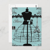 Paris Dress Stand,  stijl Briefkaart (Voorkant / Achterkant)