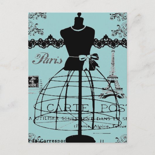 Paris Dress Stand,  stijl Briefkaart (Voorkant)