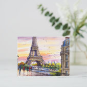 Paris Eifel #1 Briefkaart (Staand voorkant)