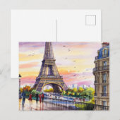 Paris Eifel #1 Briefkaart (Voorkant / Achterkant)