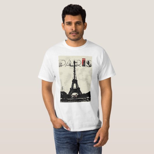 paris eifel tower jnf t-shirt (Voorkant volledig)