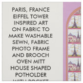 Paris Eiffel naaipatroon ambachten stof (Swatch)