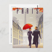  Paris eiffel torenarchitectuur frans Briefkaart (Voorkant / Achterkant)