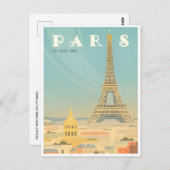 Paris eiffel torenarchitectuur frans Briefkaart (Voorkant / Achterkant)