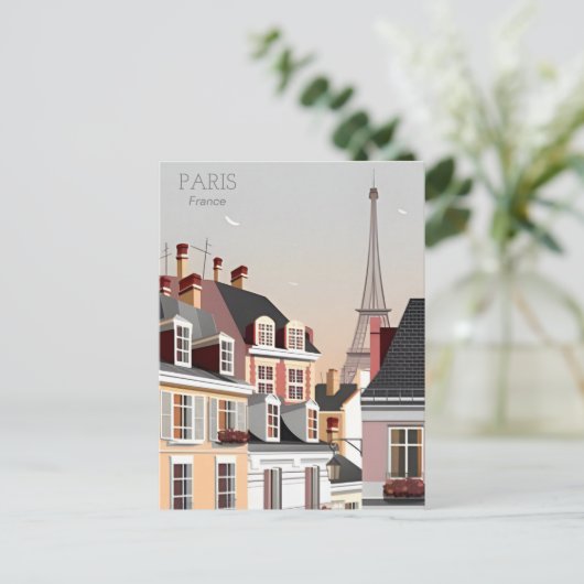  Paris eiffel torenarchitectuur frans Po Briefkaart (Staand voorkant)