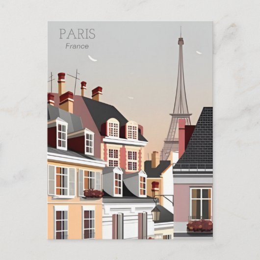  Paris eiffel torenarchitectuur frans Po Briefkaart (Voorkant)