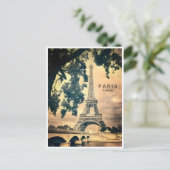  Paris eiffel torenarchitectuur frans Po Briefkaart (Staand voorkant)
