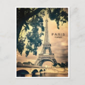  Paris eiffel torenarchitectuur frans Po Briefkaart (Voorkant)