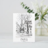  Paris eiffel torenarchitectuur frans Po Briefkaart (Staand voorkant)