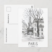  Paris eiffel torenarchitectuur frans Po Briefkaart (Voorkant / Achterkant)