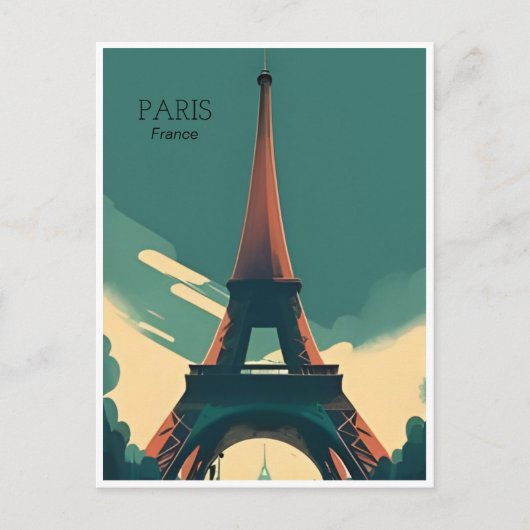 Paris eiffel torenarchitectuur frans Po Briefkaart (Voorkant)