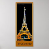 Paris Eiffel Tower - 02 - reisposter Poster (Voorkant)