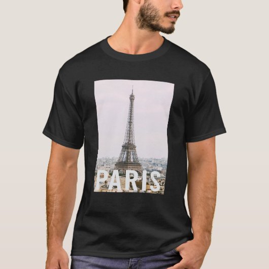Paris Eiffel Tower Aesthetic Design Classic T-shirt (Voorkant)