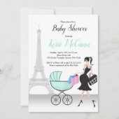 Paris Eiffel Tower algemeen Baby shower Kaart (Voorkant)