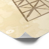 Paris Eiffel Tower and Flowers Poster (Hoek)