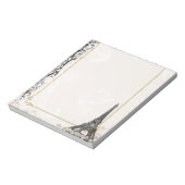 Paris Eiffel Tower and Scroll Notitieblok (Linkerzijde)