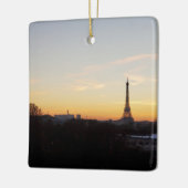 Paris Eiffel Tower at Sunset Christmas Ornament (Links)