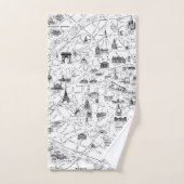 Paris Eiffel Tower Bad Handdoek (Handdoek)